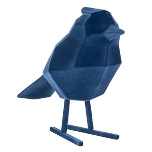 Flocked polyresin figurine Present Time Bird Large image-1