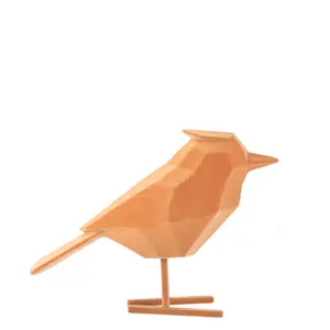 Flocked polyresin figurine Present Time Bird Large image-0