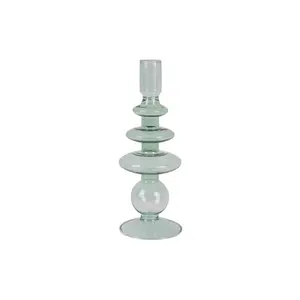 Glass candlestick Present Time Art Rings Large