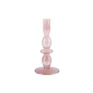 pt3638pi-glass-candlestick-present-time-art-bubbles-large-pink-24x8-5-cm