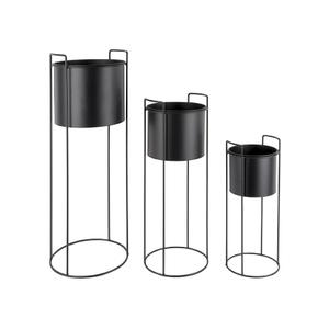Set di vasi da fiori rotondi in ferro Present Time Essence image-2
