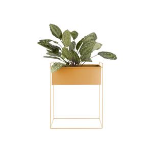 Straight metal planter Present Time Essence image-1