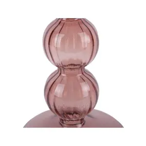 Glass candlestick Present Time Swirl Bubbles Large image-2