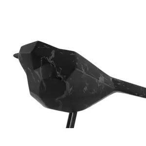 Marble-printed polyresin figurine Present Time Bird Small image-3