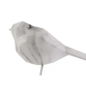 Marble-printed polyresin figurine Present Time Bird Small image-3