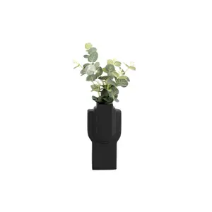 Rechteckige Vase aus Keramik Present Time Layer Art image-1