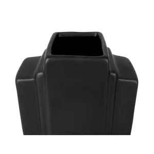 Rechteckige Vase aus Keramik Present Time Layer Art image-3
