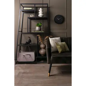 Cuscino rettangolare in pelle Present Time Look image-3