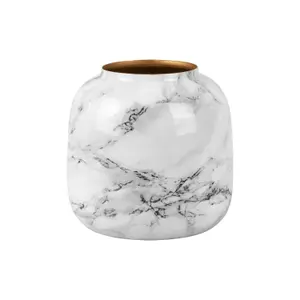 Vase Eisen Present Time Marble Look Sphere Medium image-0