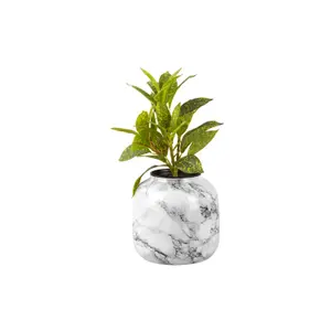Vase Eisen Present Time Marble Look Sphere Medium image-1