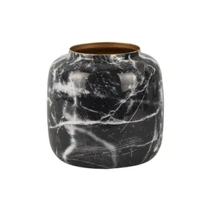 Iron vase Present Time Marble Look Sphere Large image-0