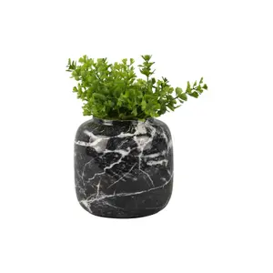 Iron vase Present Time Marble Look Sphere Large image-1