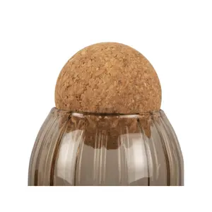 Vaso di vetro con coperchio in sughero Present Time Gem Small image-2
