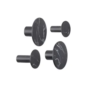 Garderobenhaken aus Polyresin Present Time Marble Look image-0