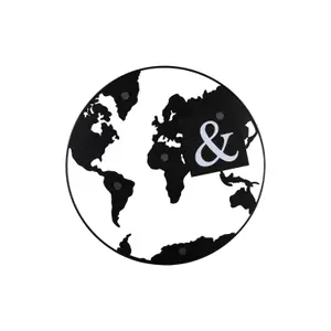 Memotafel mit Eisenmagneten Present Time World Map image-0