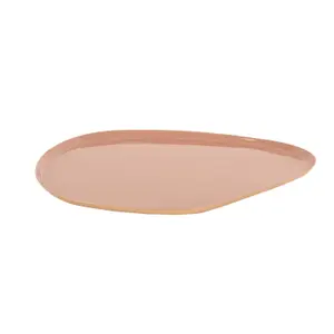 Plateau en fer émaillé Present Time Mila Large image-0