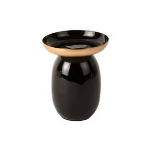 Enamelled iron pillar candlestick Present Time Mila Large image-0