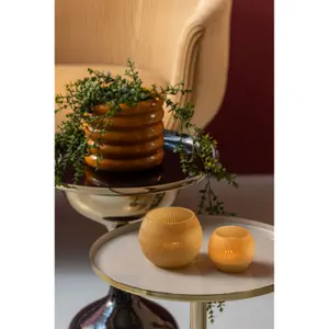 Small ribbed glass vase Present Time Chique image-2