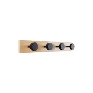 Garderobenständer kleines Kiefernholz Present Time Knobs image-1