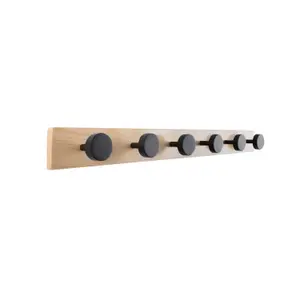 Garderobenständer aus Kiefernholz Present Time Knobs image-1