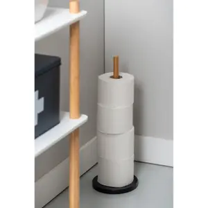 Roll holder for toillette Present Time Clean bamboo image-2