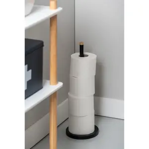 Κρεμμαστάρι για ρολό χαρτιού toilette Present Time Bamboo Accent image-2