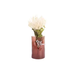 Vase small Present Time Bird On Branch image-2