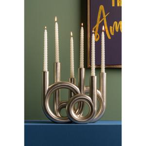 Kerzenhalter aus Glas Present Time Rings Large image-2