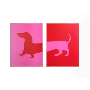 Wall decoration set Present Time Dachshund image-0