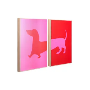 Wall decoration set Present Time Dachshund image-1