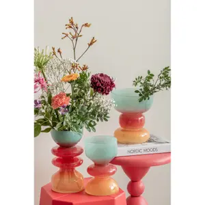 Wide glass vase Present Time Summer Vibes image-2