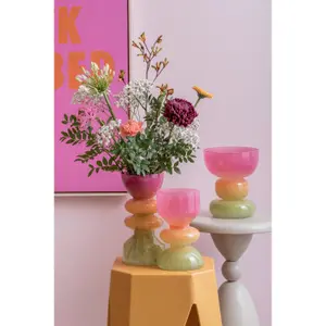 Wide glass vase Present Time Funky Vibes image-2