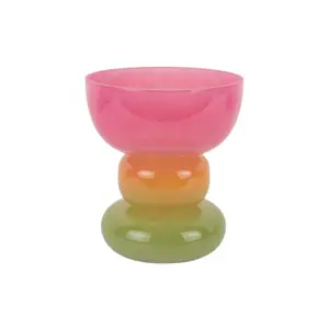 Wide glass vase Present Time Funky Vibes image-0