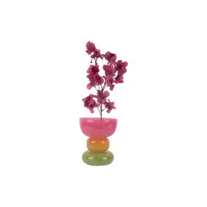 Wide glass vase Present Time Funky Vibes image-1