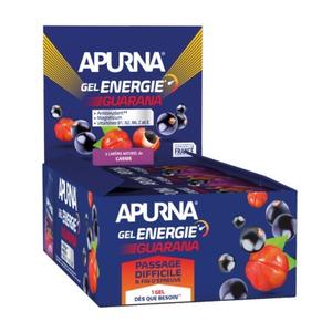 Confezione da 24 gel Apurna Energie guarana cassis - 35g image-1