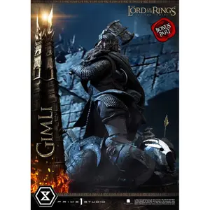 Lord of the Rings figurine: the two bonus towers version Prime 1 Studio Le Seigneur des anneaux Gimli image-4