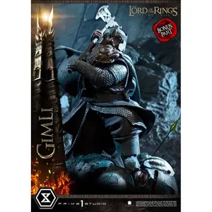 Lord of the Rings figurine: the two bonus towers version Prime 1 Studio Le Seigneur des anneaux Gimli image-5