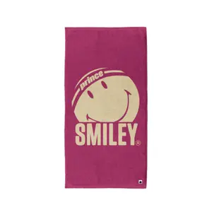 7t50h060-serviette-prince-x-smiley-rose-creme-50x100-cm