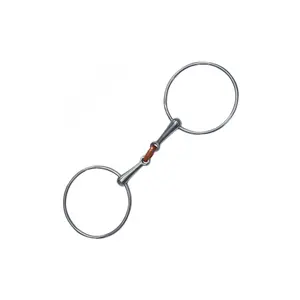 Mors grand anneaux double brisure pour cheval Privilège Equitation image-0