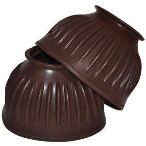 601010-marron-pair-of-ribbed-horse-bells-privilege-equitation-brown