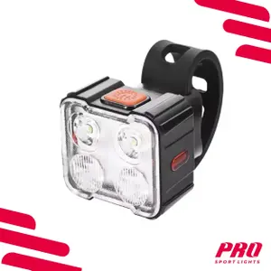 Front and Rear LED Light Pro Sport Lights 260 et 40 lumens image-1