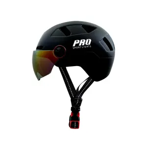 Medium Helmet with Visors and LED Light Pro Sport Lights Speed Pedelec image-0