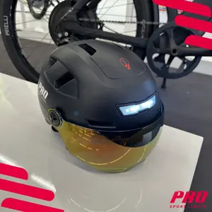 Medium Helmet with Visors and LED Light Pro Sport Lights Speed Pedelec image-3