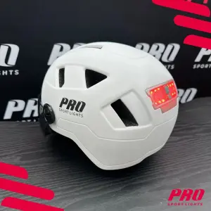Helmet with Visor and Ear Covers Large Pro Sport Lights Speed Pedelec image-3