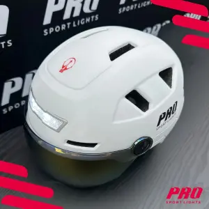 Helmet with Visor and Ear Covers Large Pro Sport Lights Speed Pedelec image-4