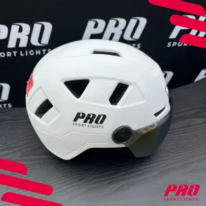 Medium Helmet with Visor and Ear Covers Pro Sport Lights Speed Pedelec image-1