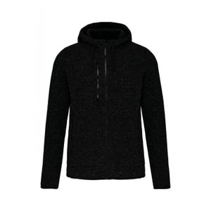 pa365-darkgreymelange-sweatshirt-zipper-mit-melierter-kapuze-proact-dunkelgrau-melange