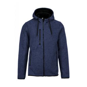 pa365-navymelange-sweatshirt-zipper-mit-melierter-kapuze-proact-navy-melange