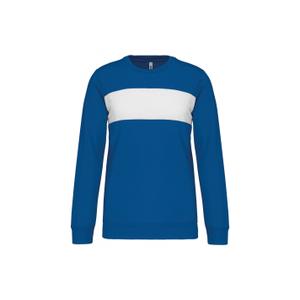 pa374-sportyroyalblue-white-proact-kids-polyester-sweatshirt-sporty-royal-blue-white