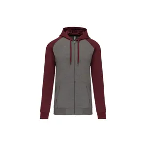 Sweatshirt zippé à capuche molleton bicolore Proact image-0